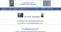 Desktop Screenshot of pfarramt-dapfen.de