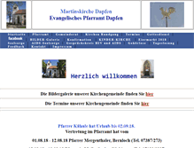 Tablet Screenshot of pfarramt-dapfen.de